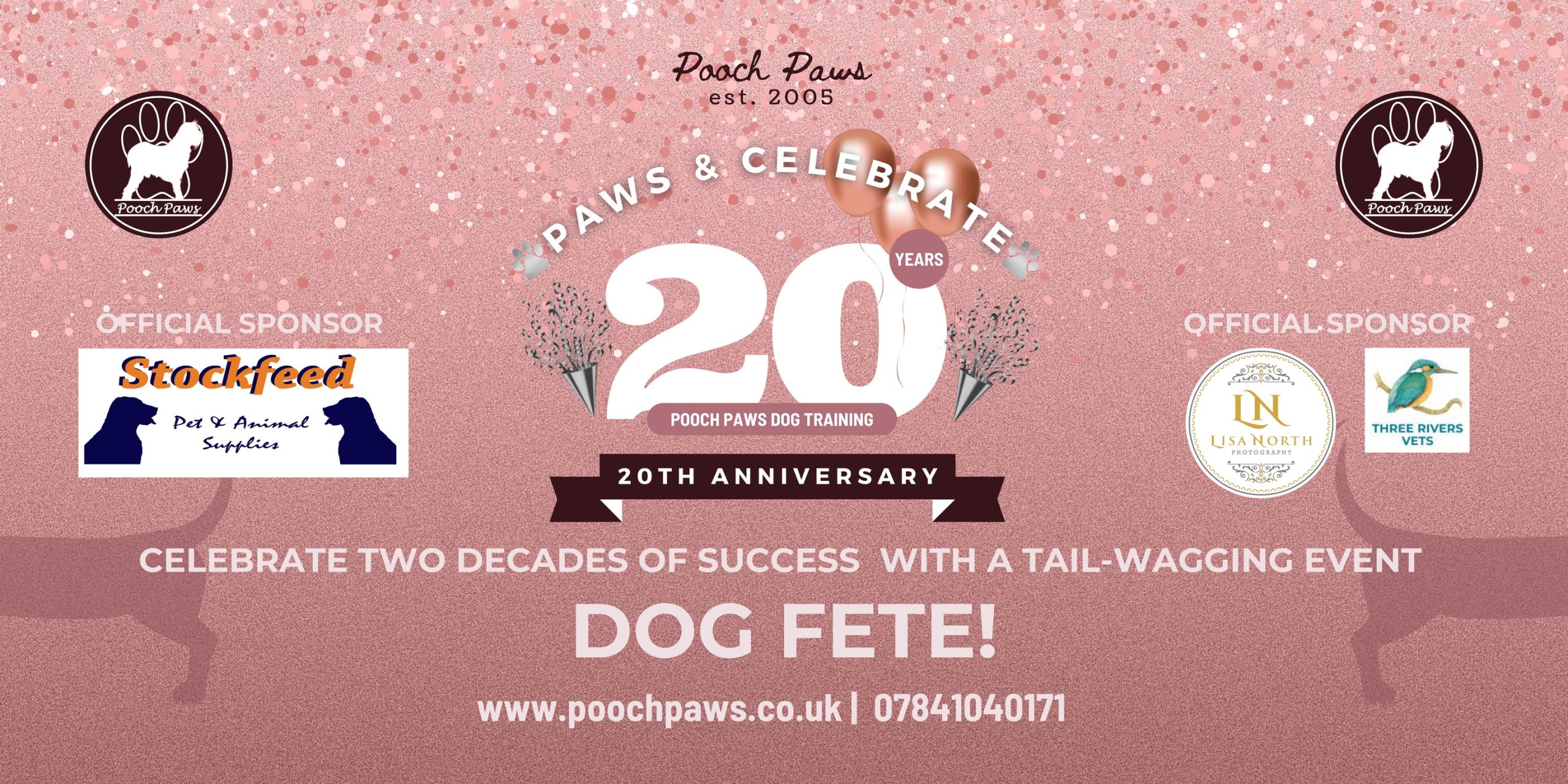Paws & Celebrate 20 Years of Pooch Paws Dog Training